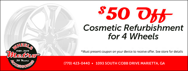 $50 OFF COSMETIC WHEEL REFURBISHMENT